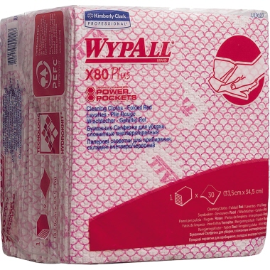 WYPALL* Wischtuch X80 Plus rot Produktbild