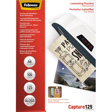 Fellowes® Laminierfolie Capture 125 DIN A4 Produktbild pa_produktabbildung_1 L