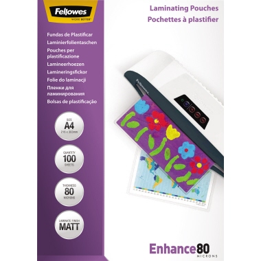 Fellowes® Laminierfolie Enhance 80 DIN A4 Produktbild pa_produktabbildung_1 L