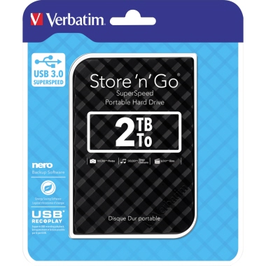 Verbatim Festplatte extern Store 'n' Go schwarz 2 Tbyte Produktbild