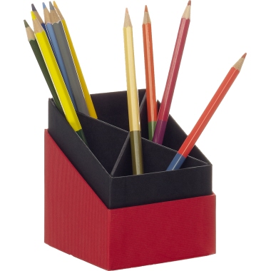 SOHO Stifteköcher exklusiv rot Produktbild pa_ohnedeko_1 L