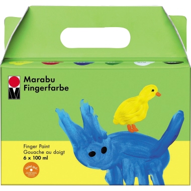 Marabu Fingerfarbe 6 x 100 ml 6 St./Pack.
