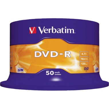 Verbatim DVD-R Spindel 50 St./Pack.  Produktbild