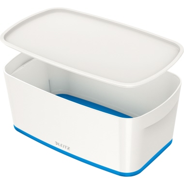 Leitz Aufbewahrungsbox MyBox® 31,8 x 12,8 x 19,1 cm (B x H x T) weiß/blau Produktbild pa_produktabbildung_1 L