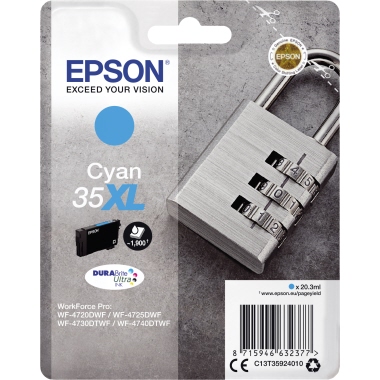 Epson Tintenpatrone 35XL cyan Produktbild pa_produktabbildung_1 L