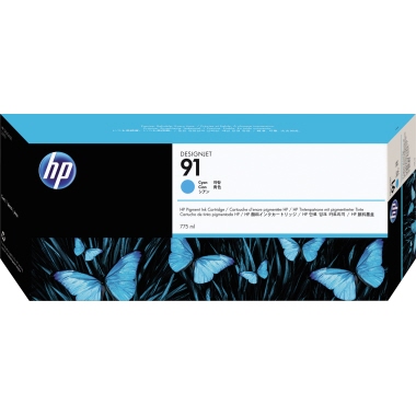 HP Tintenpatrone 91 cyan Produktbild pa_produktabbildung_1 L
