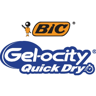 BIC® Geltintenroller Gel-ocity® Quick Dry Mine auswechselbar schwarz Produktbild pi_pikto_2 pi