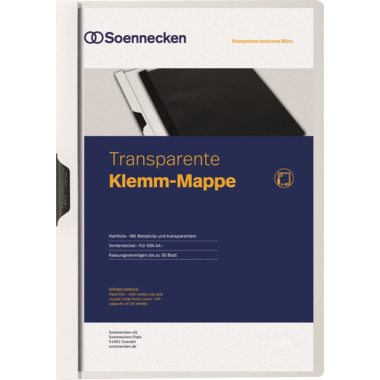 Soennecken Klemmmappe DIN A4 weiß Produktbild