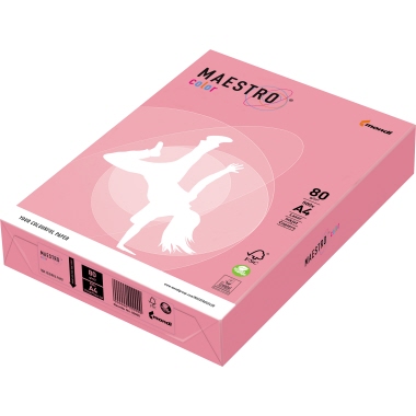 MAESTRO® Multifunktionspapier Color Pastell DIN A4 flamingo Produktbild
