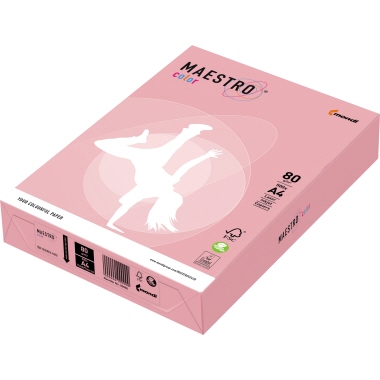 MAESTRO® Multifunktionspapier Color Pastell DIN A4 rosa Produktbild pa_produktabbildung_1 L