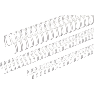 RENZ Drahtbinderücken Ring Wire® 2:1 9,5 mm 100 St./Pack. weiß Produktbild
