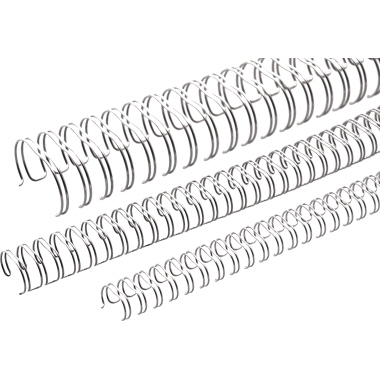 RENZ Drahtbinderücken Ring Wire® 2:1 9,5 mm 100 St./Pack. silber Produktbild