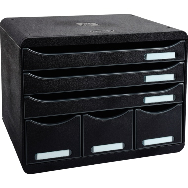 Exacompta Schubladenbox STORE-BOX Maxi Black Office schwarz schwarz Produktbild