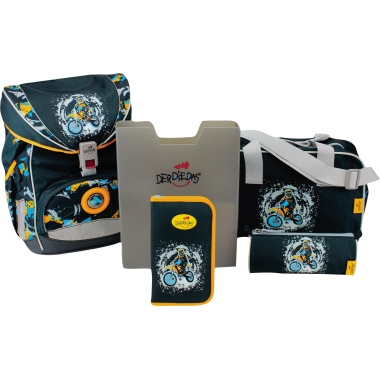 DERDIEDAS Schulrucksack Ergoflex Dirt Bike