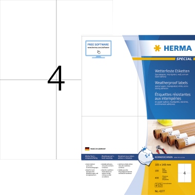 HERMA Folienetikett SPECIAL 105 x 148 mm (B x H)