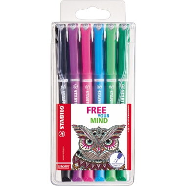STABILO® Fineliner SENSOR® 6 St./Pack.