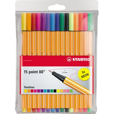 STABILO® Fineliner point 88® 15 St./Pack.