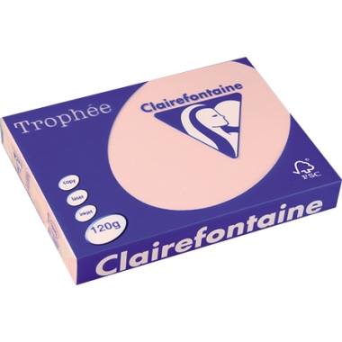Clairefontaine Kopierpapier Trophée Color DIN A4 120 g/m² 250 Bl./Pack. rosa Produktbild