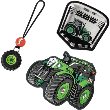 Step by Step Rucksack Accessoire Magic Mags Green Tractor Produktbild