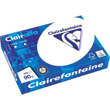 Clairefontaine Multifunktionspapier CLAIRalfa DIN A4 500 Bl./Pack. 90 g/m² Produktbild pa_produktabbildung_1 L