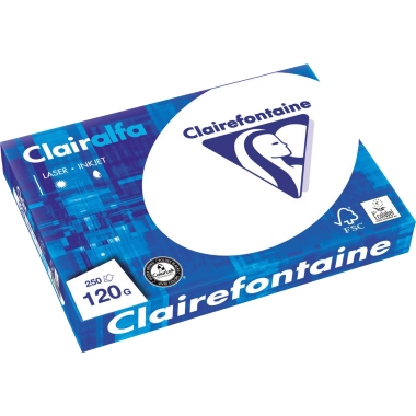 Clairefontaine Multifunktionspapier CLAIRalfa DIN A4 250 Bl./Pack. 120 g/m² Produktbild