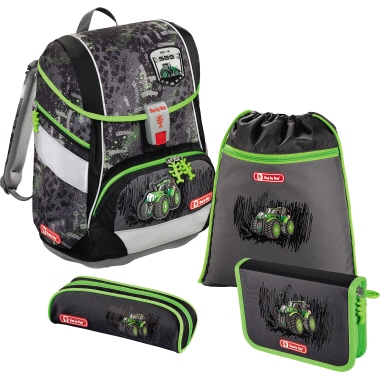 Step by Step Schulranzen 2IN1 Green Tractor