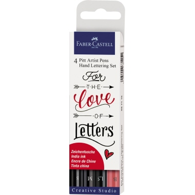 Faber-Castell Tuschestift Pitt Artist Pen Hand Lettering 4 St./Pack.