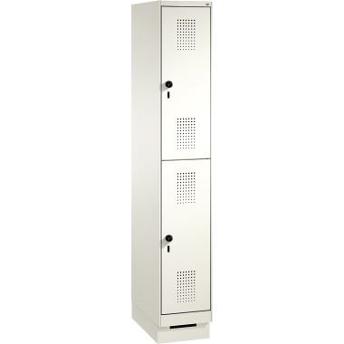 C+P Kleiderspind Evolo mit Sockel 300 x 1.800 x 500 mm (B x H x T) lichtgrau Produktbild pa_produktabbildung_1 L