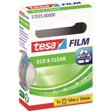 tesa® Klebefilm tesafilm® Eco & Clear 15 mm x 10 m (B x L) Produktbild