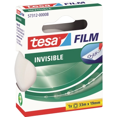 tesa® Klebefilm tesafilm® invisible 19 mm x 33 m (B x L)  Produktbild