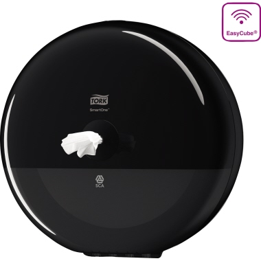 Tork Toilettenpapierspender SmartOne® schwarz Produktbild pa_ohnedeko_1 L