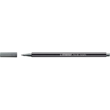 STABILO® Fasermaler Pen 68 metallic silber Produktbild