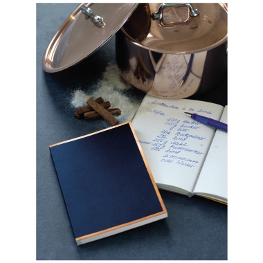 Semikolon Notizbuch Kupferkante Large marineblau/kupfer Produktbild pa_ohnedeko_1 L
