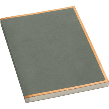 Semikolon Notizbuch Kupferkante Large grau/kupfer Produktbild