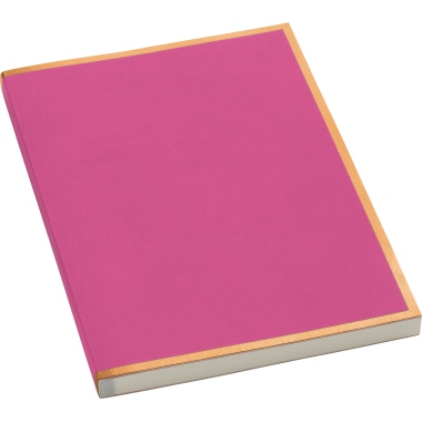 Semikolon Notizbuch Kupferkante Large pink/kupfer Produktbild