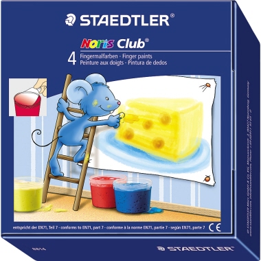 STAEDTLER® Fingerfarbe Noris Club® 4 St./Pack. Produktbild pa_produktabbildung_1 L