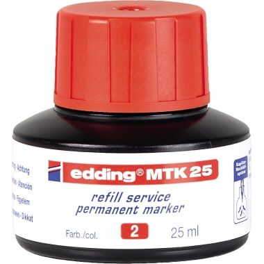 edding Nachfülltinte Marker MTK25 rot Produktbild