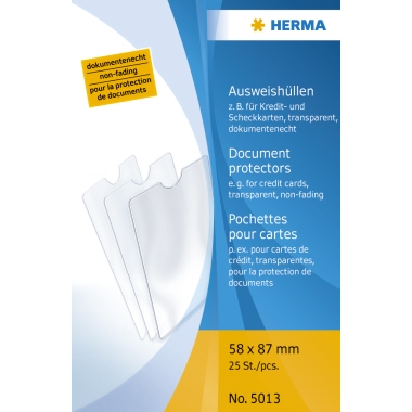 HERMA Ausweishülle 25 St./Pack. 58 x 87 mm (B x H) Produktbild pa_produktabbildung_2 L
