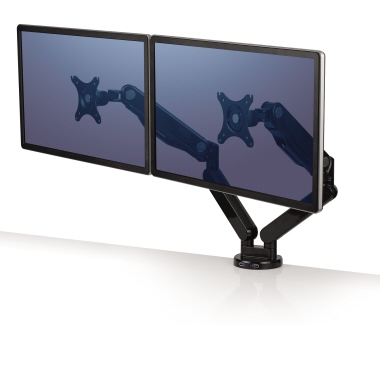 Fellowes® Monitorschwenkarm Platinum Series 2 Arme horizontal schwarz Produktbild