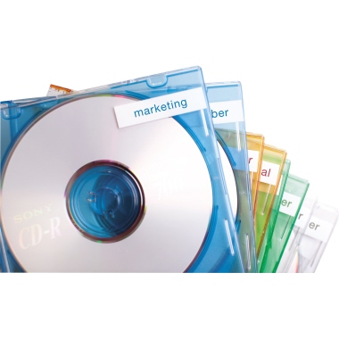 DYMO® Schriftbandkassette D1 12 mm x 7 m (B x L) blau weiß Produktbild pa_ohnedeko_1 L