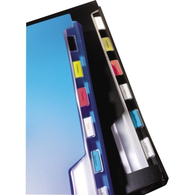 DYMO® Schriftbandkassette D1 19 mm x 7 m (B x L) schwarz weiß Produktbild pa_ohnedeko_3 L