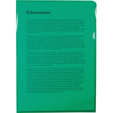 Soennecken Sichthülle DIN A4 0,15 mm 50 St./Pack. grün Produktbild