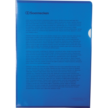 Soennecken Sichthülle DIN A4 0,12 mm 100 St./Pack. blau Produktbild pa_produktabbildung_1 L
