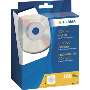 HERMA CD/DVD Hülle 100 St./Pack. Produktbild