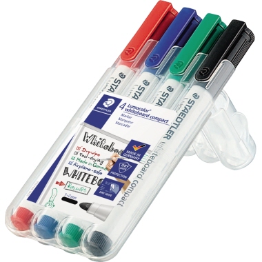 STAEDTLER® Whiteboardmarker Lumocolor® compact 341 4 St./Pack. Produktbild