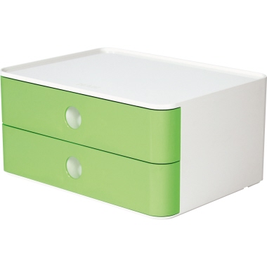 HAN Schubladenbox ALLISON SMART-BOX snow white lime green Produktbild pa_produktabbildung_1 L