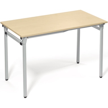 Konferenztisch 4-Fuß zusammenklappbar 1.200 x 720 x 600 mm (B x H x T) ahorn Produktbild