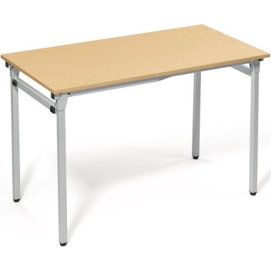 Konferenztisch 4-Fuß zusammenklappbar 1.200 x 720 x 600 mm (B x H x T) buche Produktbild