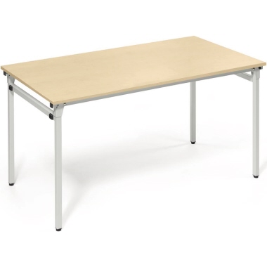 Konferenztisch 4-Fuß zusammenklappbar 1.400 x 720 x 700 mm (B x H x T) ahorn Produktbild