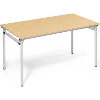 Konferenztisch 4-Fuß zusammenklappbar 1.400 x 720 x 700 mm (B x H x T) buche Produktbild